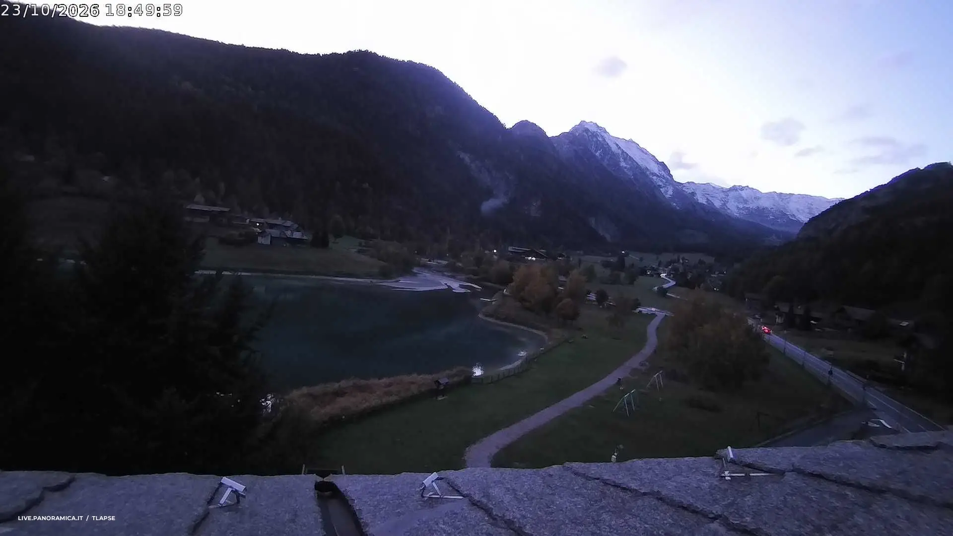 Webcam Brusson Laghetto Valle d'Aosta in diretta
