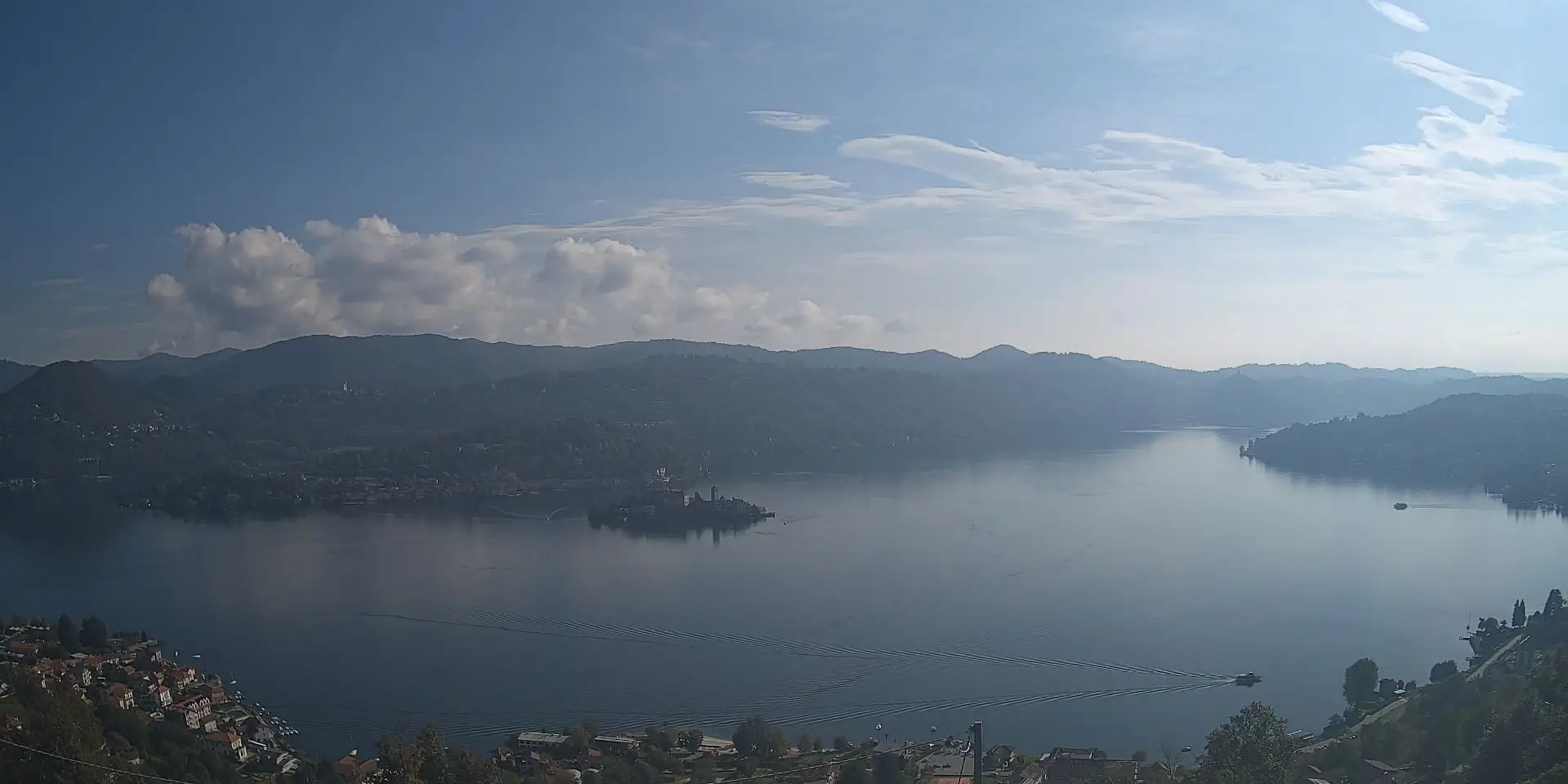 Webcam Lago d’Orta (Pella) Piemonte in diretta