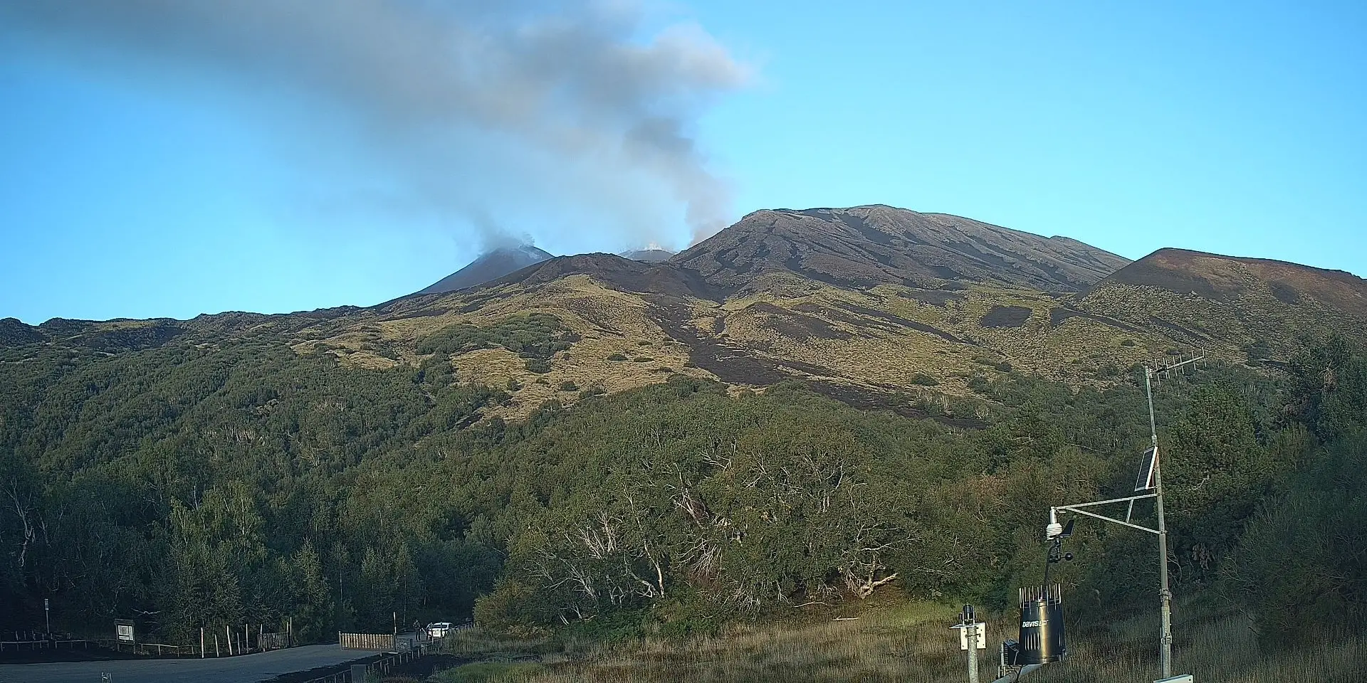 Webcam Rifugio Citelli Vista Etna Sicilia in diretta