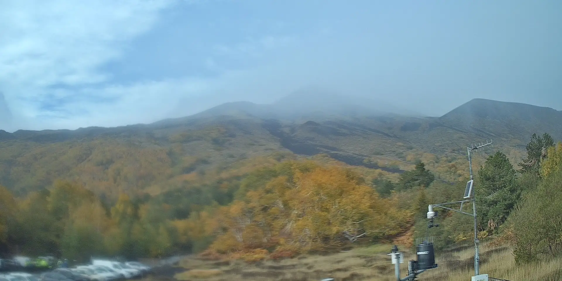 Webcam Rifugio Citelli Vista Etna Sicilia in diretta