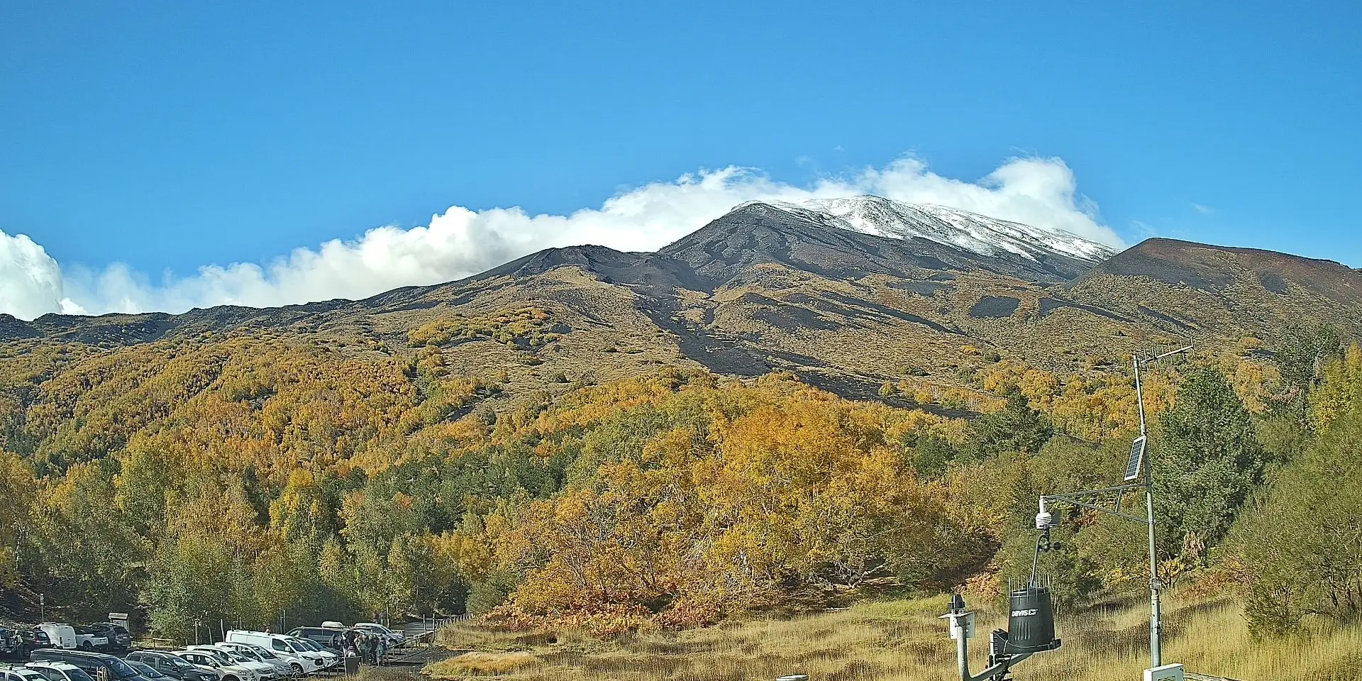 Webcam Rifugio Citelli Vista Etna Sicilia in diretta